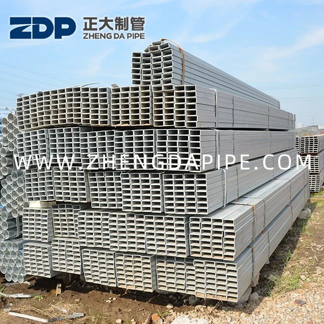 ASTM A500 Pré Galvanzied Rectangular Pipe