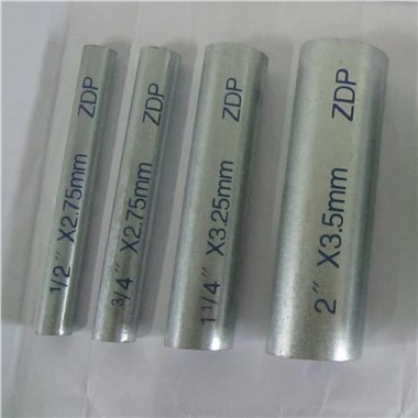 Tuyaux en acier galvanisé BS 1387 DN20 -DN200